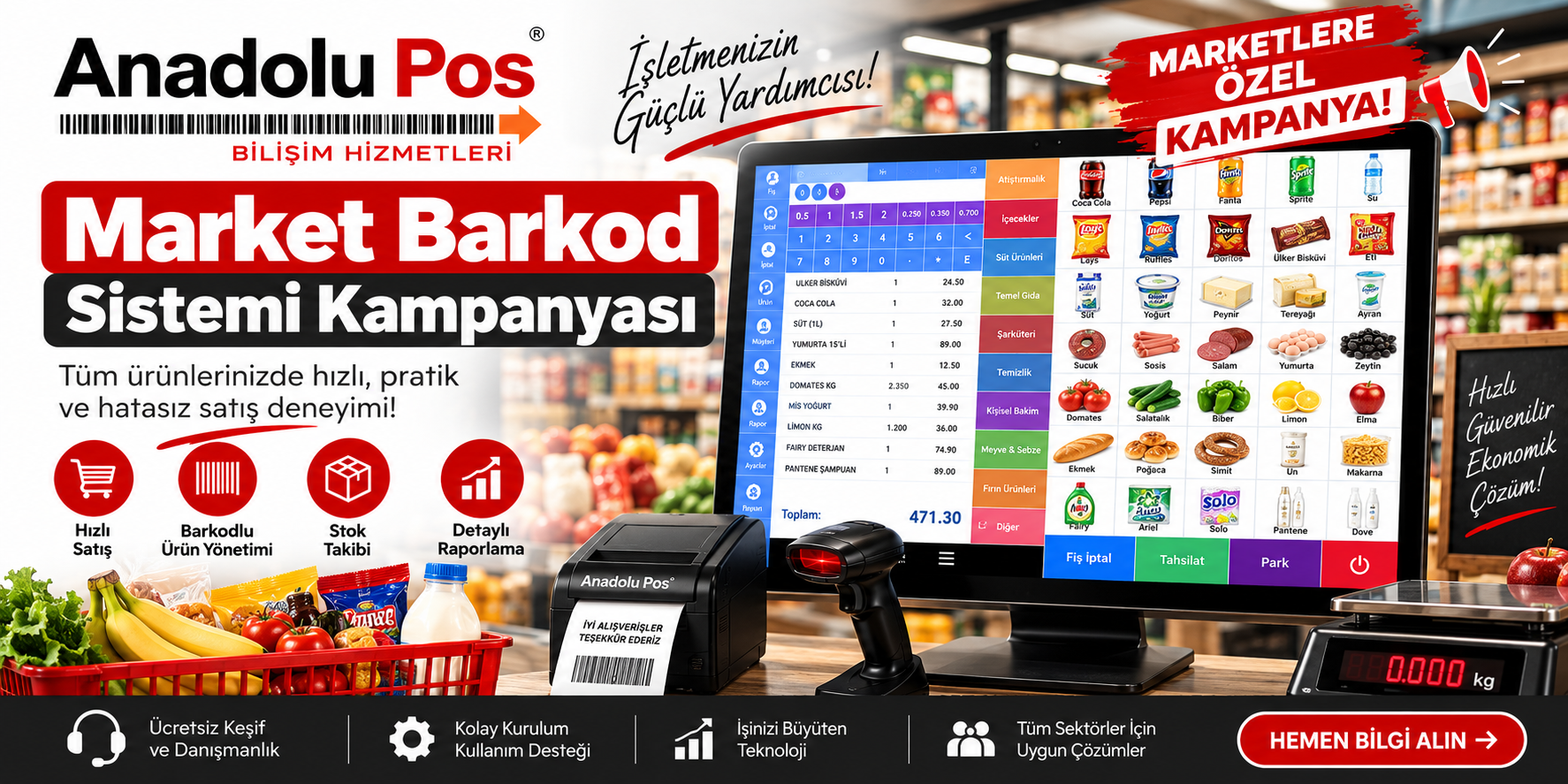 Market Barkod Sistemi Kampanyası
