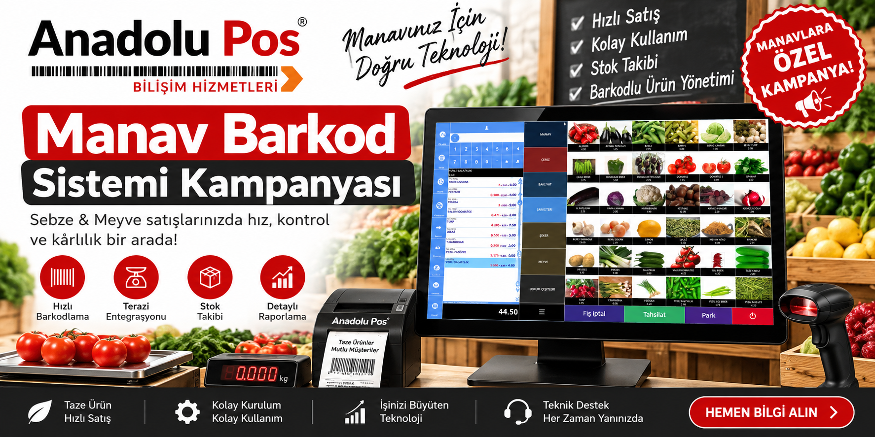Manav Barkod Sistemi Kampanyası