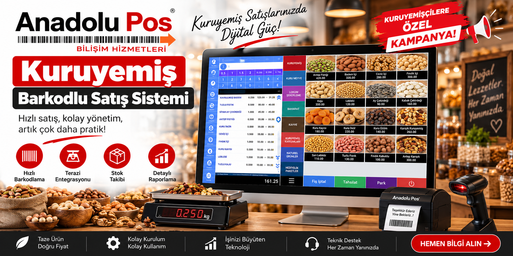 Kuruyemiş Barkodlu Satış Sistemi