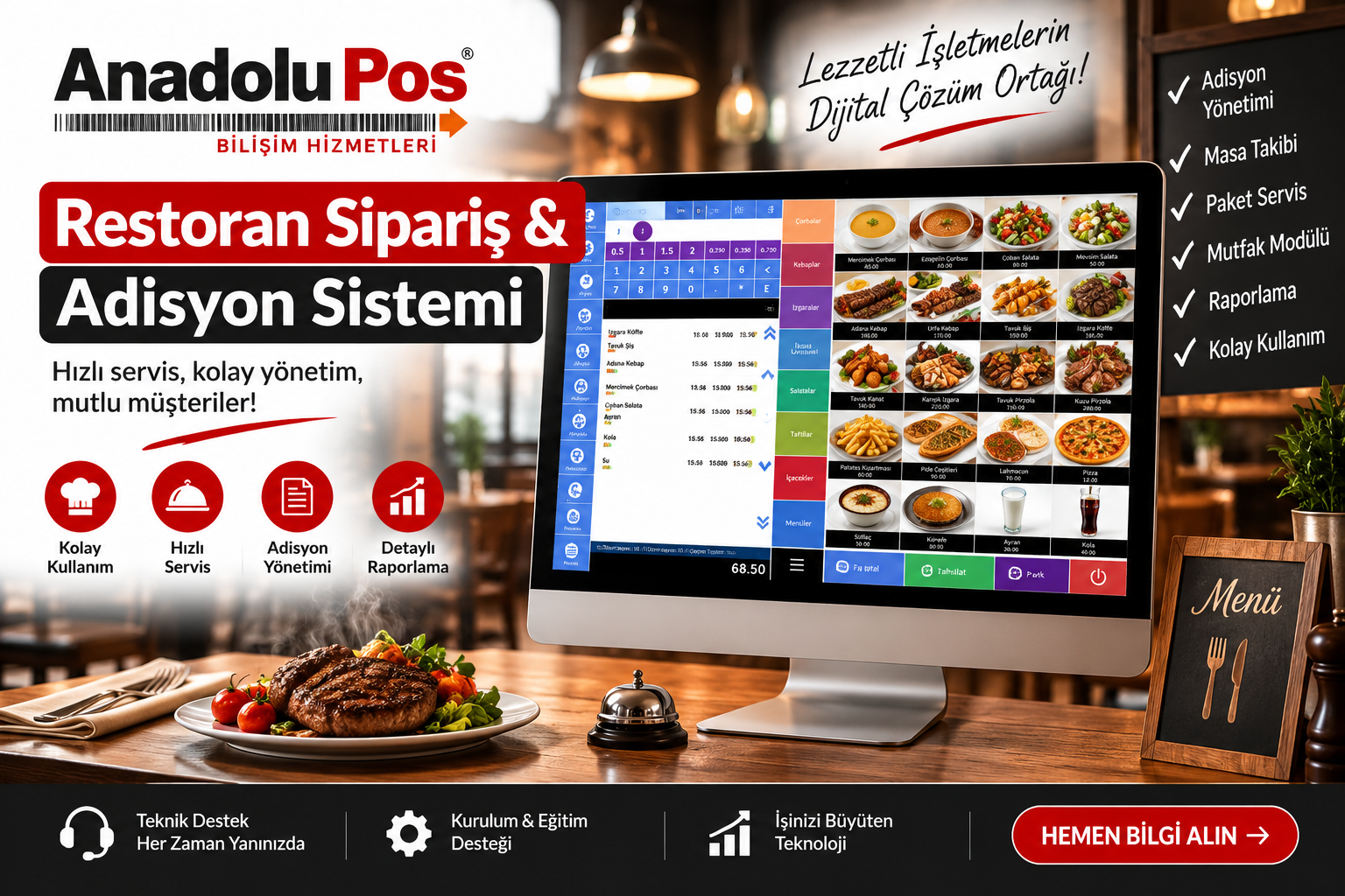 Restoran Sipariş & Adisyon Sistemi Kampanyası